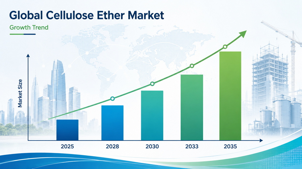 Global Cellulose Ether Market Growth Trend Παγκόσμια Τάση Ανάπτυξης της Αγοράς Αιθέρων Κυτταρίνης