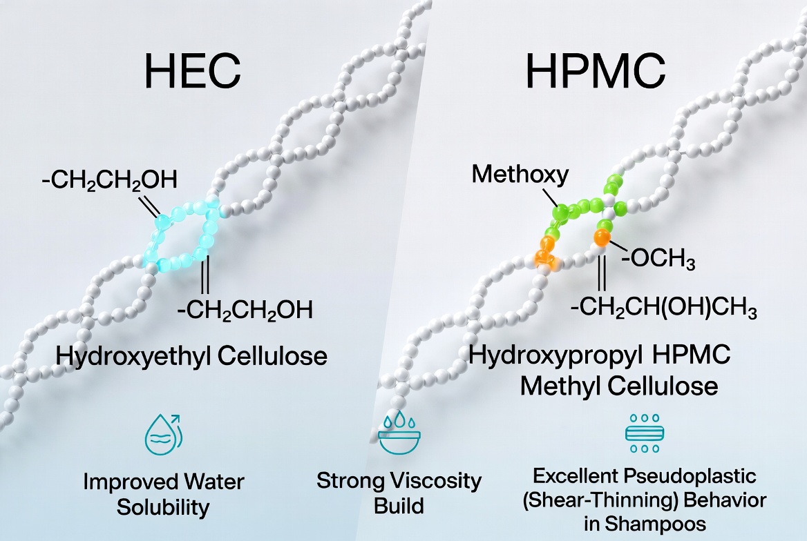 Molecular Structure Of HPMC And HEC Molecular Structure Of HPMC And HEC