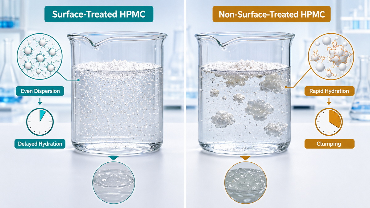 Surface Treated Vs Non Surface Treated HPMC Surface Treated Vs Non Surface Treated HPMC