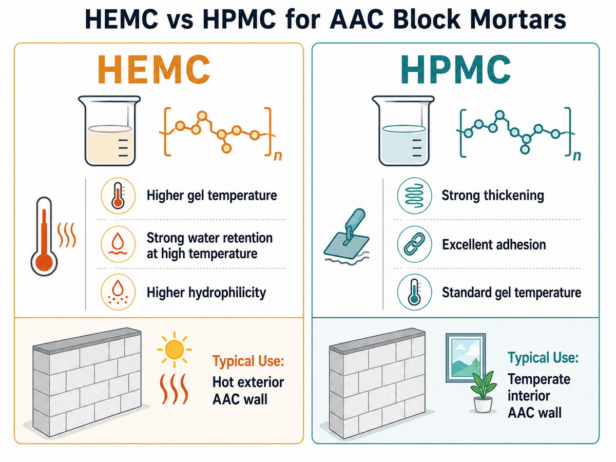 HEMC And HPMC Comparison Graphic HEMC And HPMC Comparison Graphic