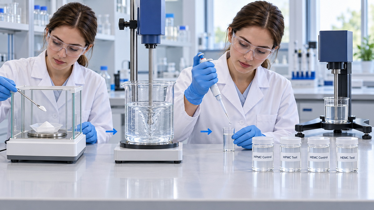 HPMC And HEMC Viscosity Testing Workflow HPMC And HEMC Viscosity Testing Workflow