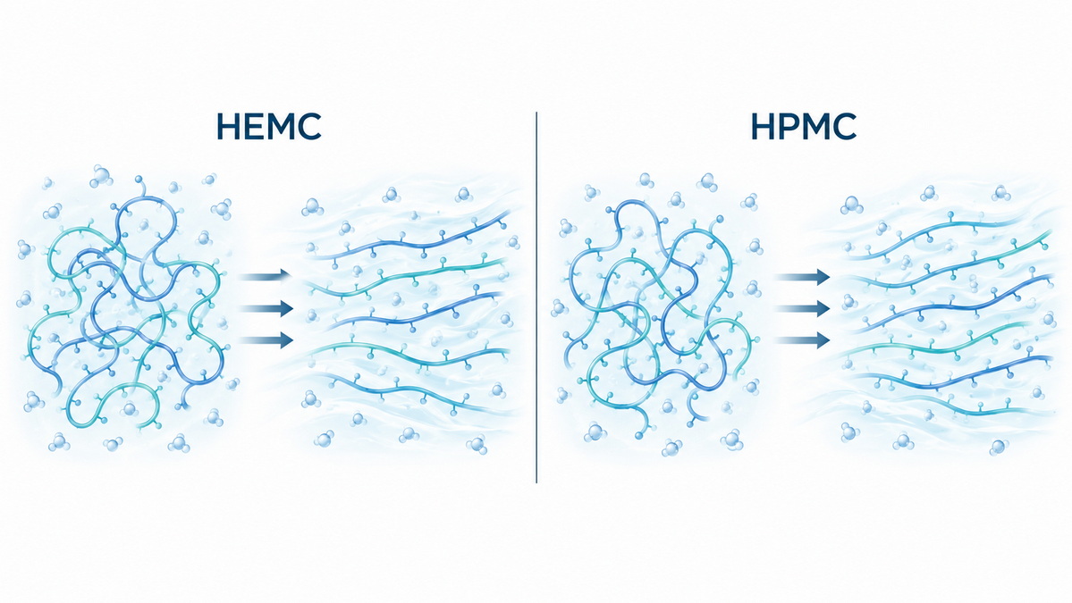 HEMC and HPMC Shear Thinning Comparison HEMC and HPMC Shear Thinning Comparison