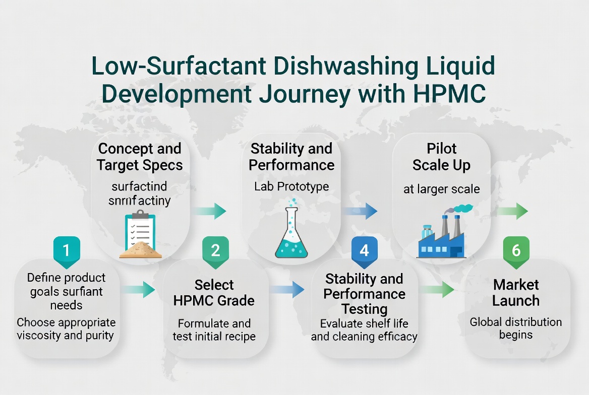 HPMC Dishwashing Formulation Development Flow