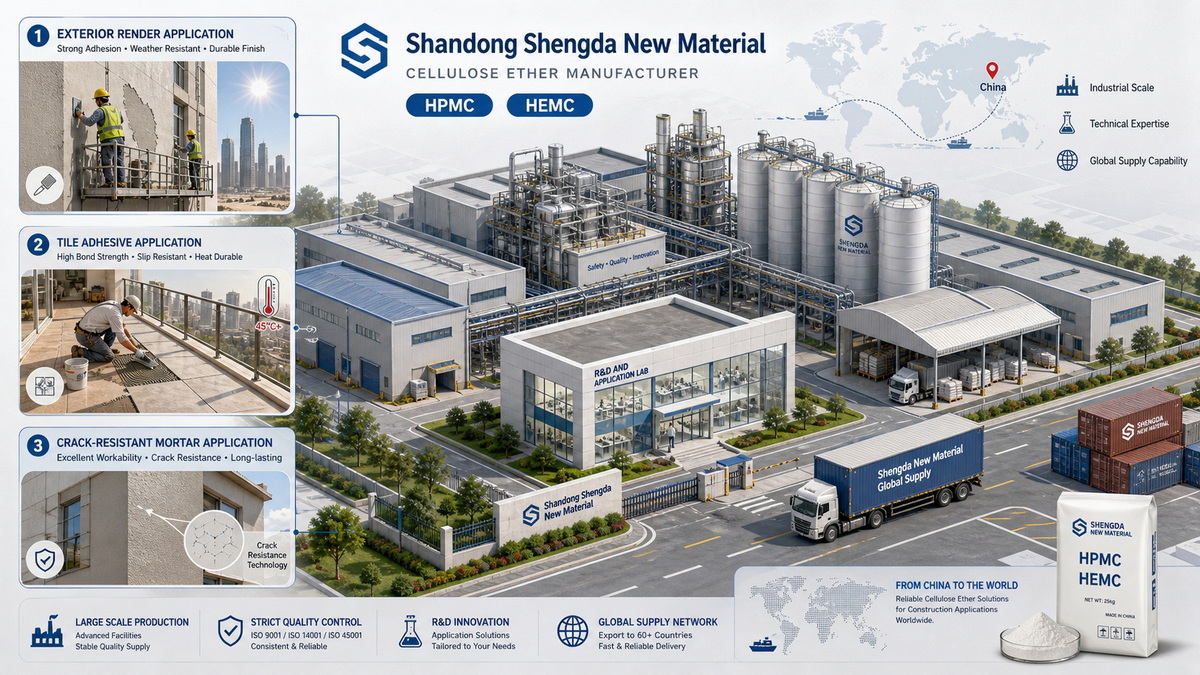 Shandong Shengda Cellulose Ether Plant And Applications