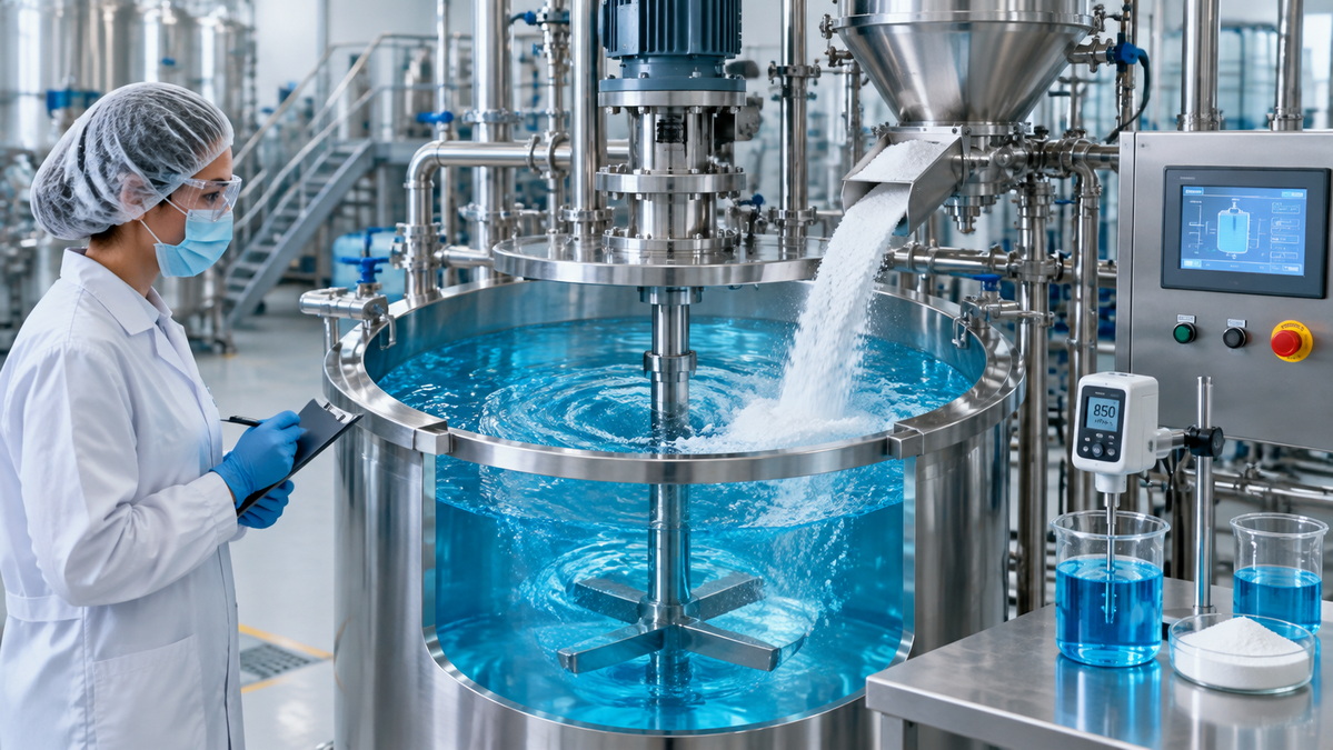 Liquid Detergent Mixing Process