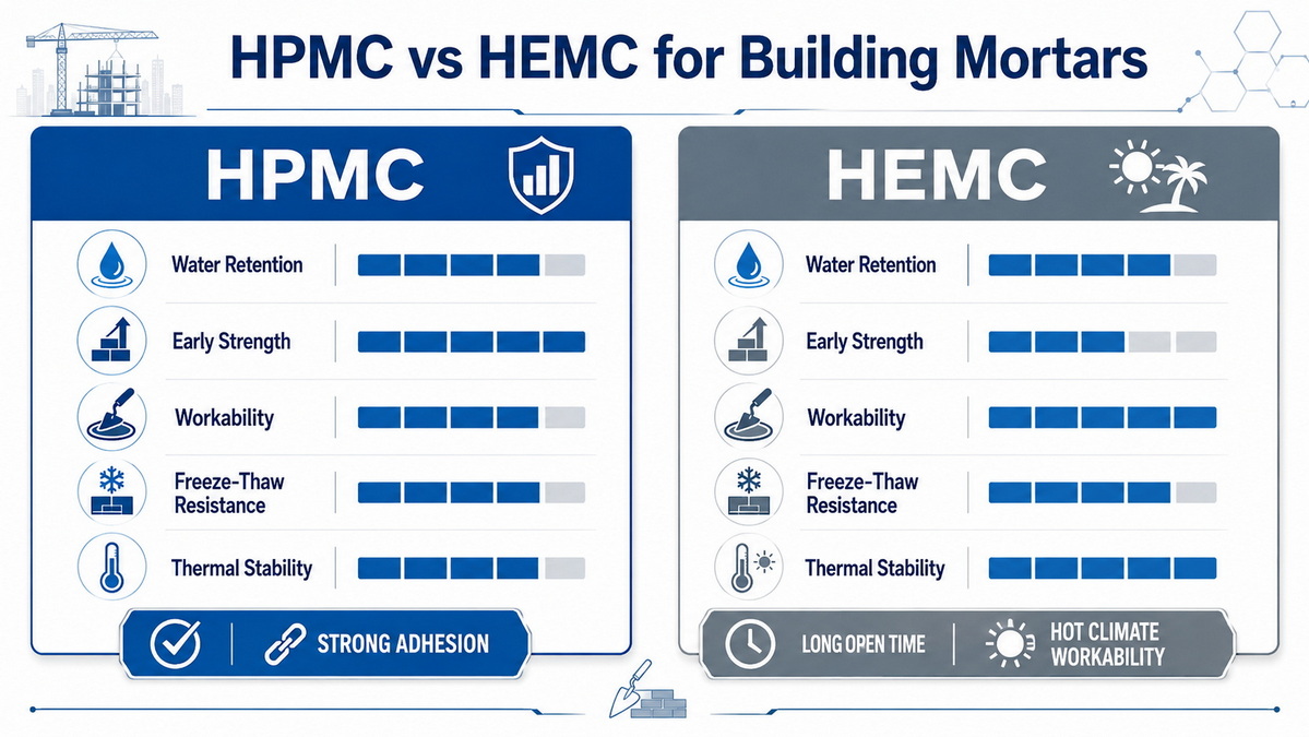 HPMC And HEMC Performance Comparison
