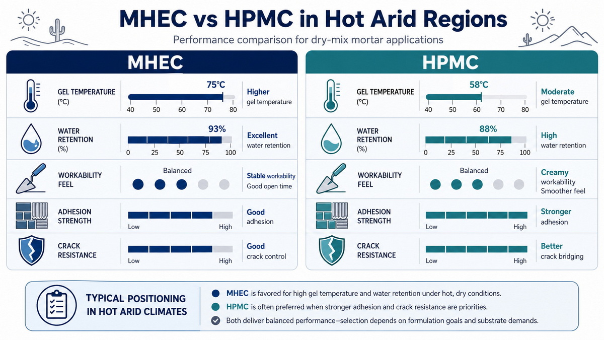 MHEC And HPMC Performance Comparison