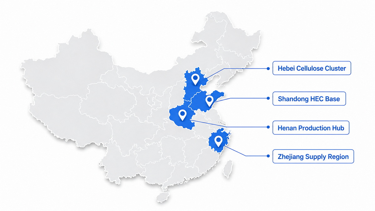 China HEC Manufacturing Cluster Map
