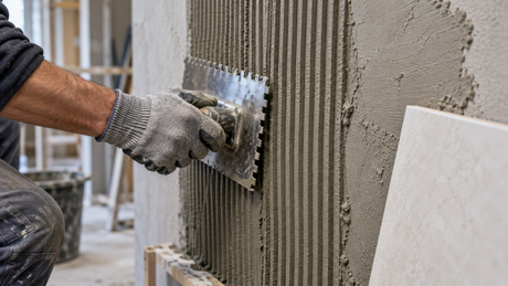 Tile Adhesive Application With A Notched Trowel.jpg