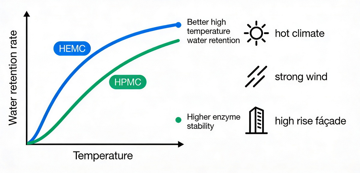 HEMC And HPMC Water Retention Comparison