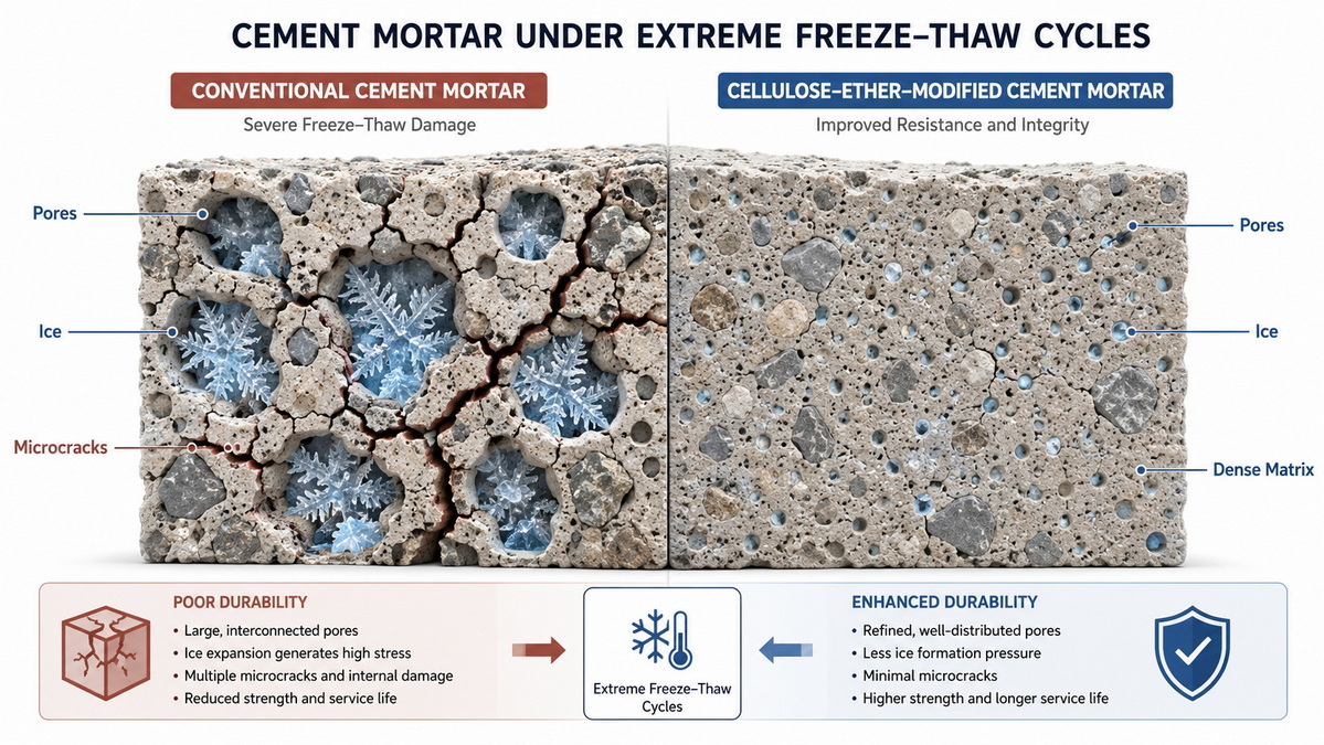 Freeze Thaw Mortar Microstructure