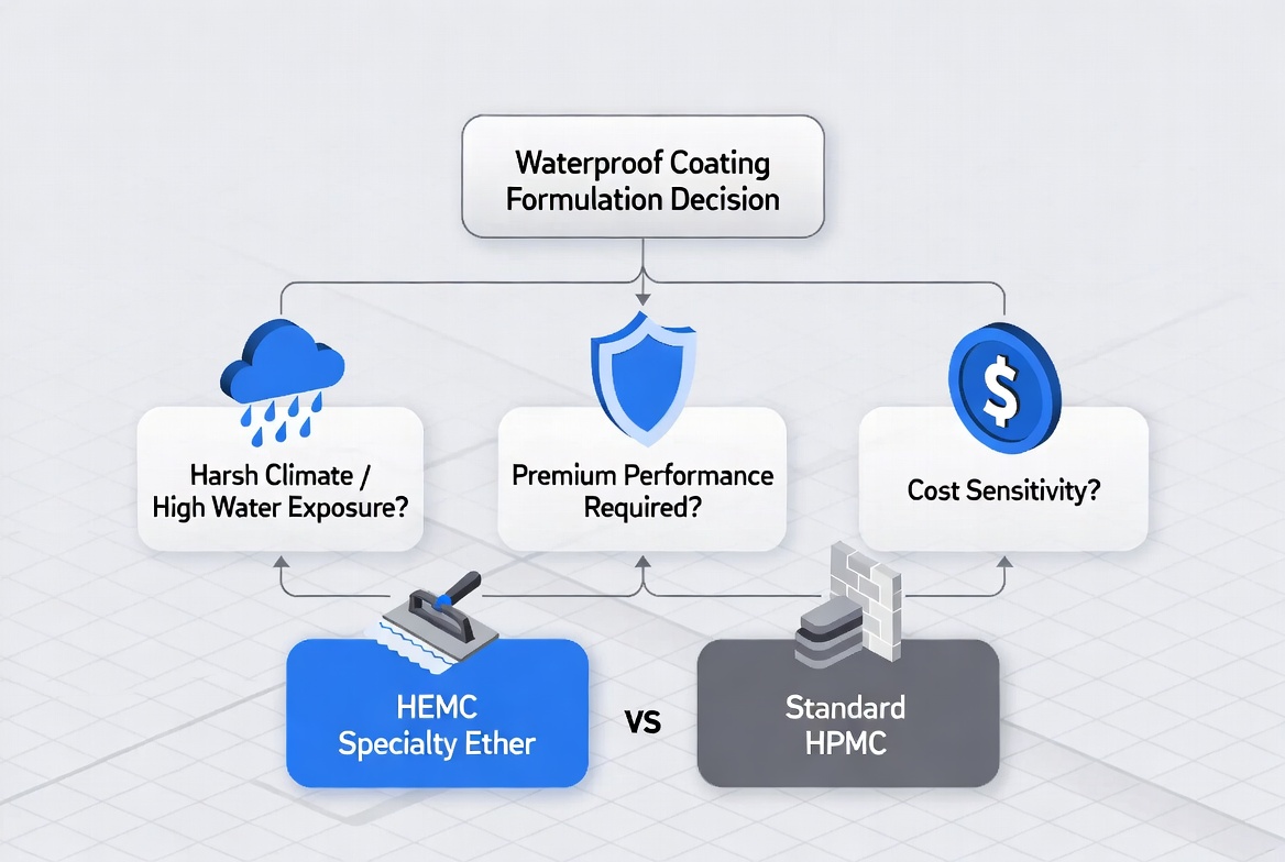 Cellulose Ether Selection Flowchart For Waterproof Coatings