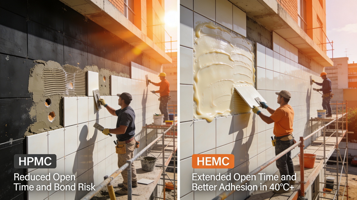Hot Climate Tile Adhesive Jobsite Comparison