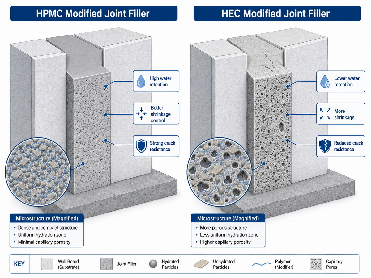 HPMC And HEC Joint Filler Comparison