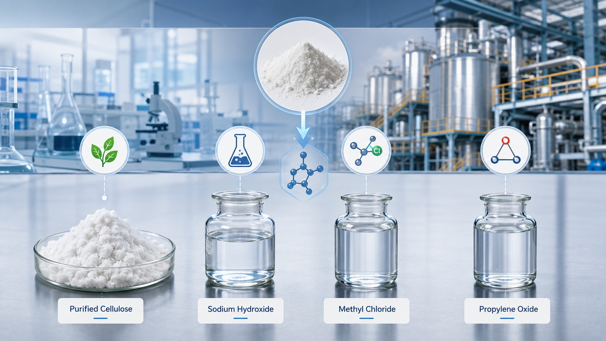HPMC Raw Materials And Reaction