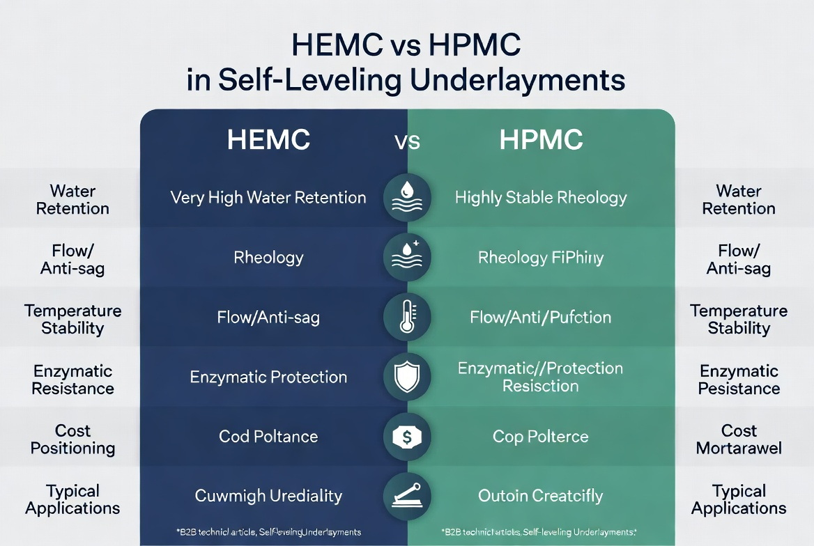 HEMC And HPMC Performance Comparison Chart